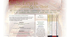 Desktop Screenshot of cslewisandthechrist.net